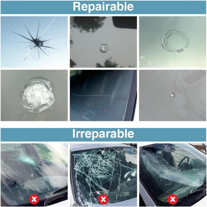 Car Windshield Glass Crack Repair Kit Nano Fluid Resin DIY Cracked Window Automotive Accessory Tool