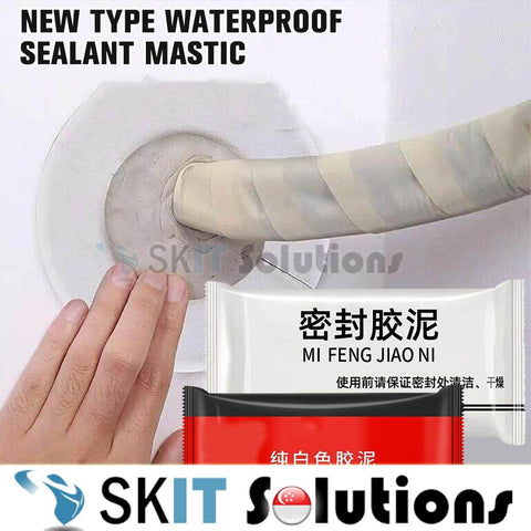 [Bundle of 2] Waterproof Sealant Mastic Flame Retardant Filler Repair Rubber Sealing Clay Repair Seal Wall Gap Hole