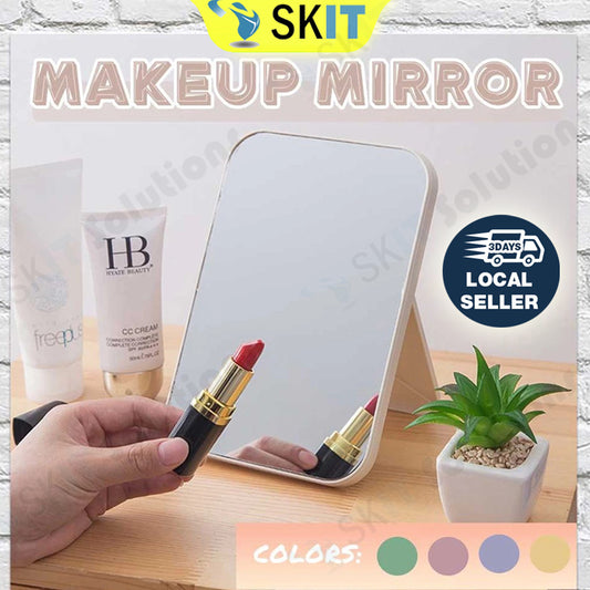 Foldable Desktop Makeup Mirror Portable Student Stand Cosmetic Light Weight Vanity Accessories