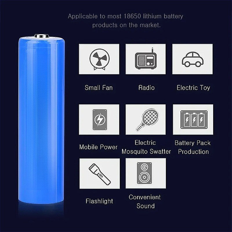 18650 3.7V 5800mAh High Capacity Rechargeable Battery For LED Light Flashlight Laser Pen USB Fan