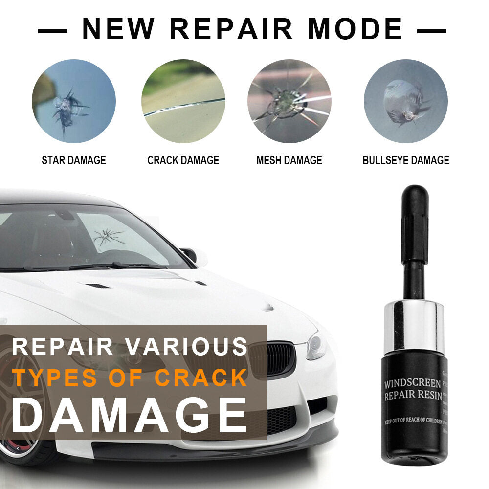 Car Glass Nano Repair Fluid Crack Repair Solution Kit Auto Windshield Resin Tools Automotive Windscreen