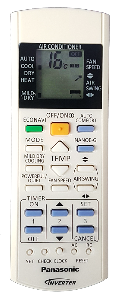 Replacement Panasonic Aircon Remote Control Air Conditioner AC Air Con ...
