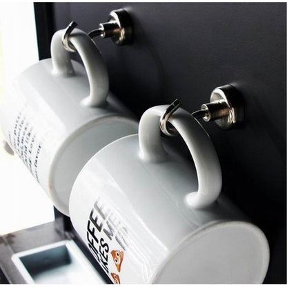2pc Strong Magnetic Hooks Magnet Holder Wall Hanging Hanger Magnetic Organizer Organiser Hook Home Kitchen Metal Surface