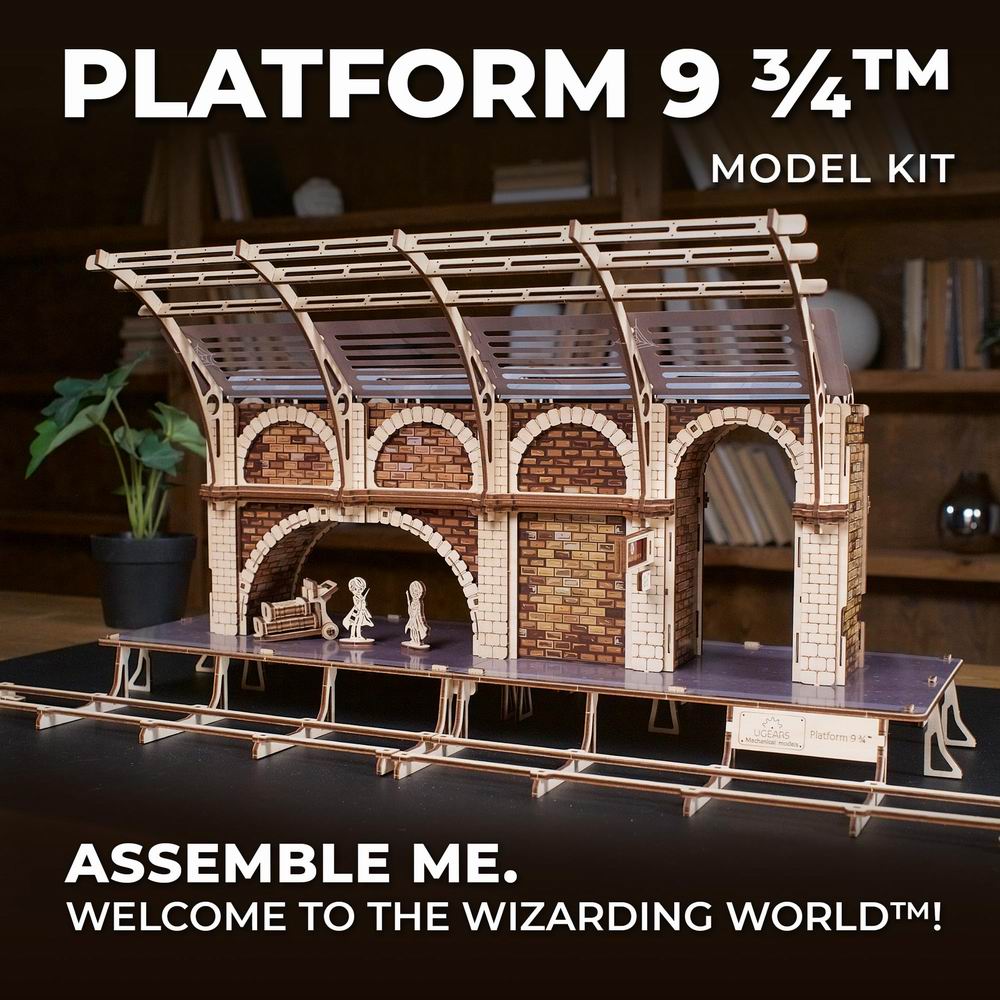 UGEARS Harry Potter Platform 9 ¾ 3D Mechanical Model Wooden Puzzle DIY Kits