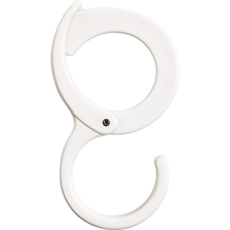 1pc Adjustable S-Shaped Hook Safety Buckle Closet Rod Clothes Bag Foldable Travel S Hanger Baby Pram