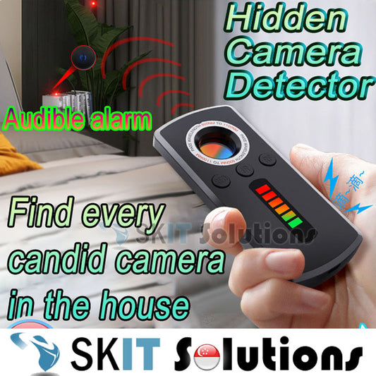 Hidden Camera Detector Wireless Signal Infrared Detector w/ Audible Alarm Anti-Tracking GPS Locator