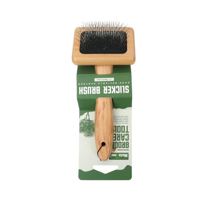 Pet Grooming Slicker Brush for Dogs & Cats with 135° Curved Metal Pins