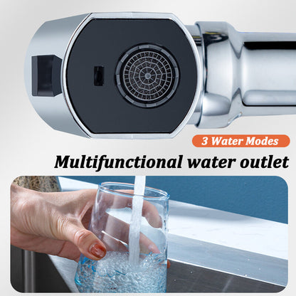360° Rotate Tap Waterfall Faucet Aerator Extender with 3 Mode Kitchen Bathroom Splash Filter Nozzle Spray Head Water Saving