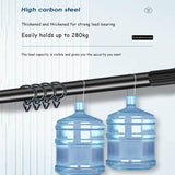 Super Long Curtain Rod Pole Laundry Shower Up 470cm Practical Stainless Steel Round Head Extendable Telescopic Tension