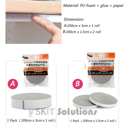 Self-Adhesive Soundproof Sound Proof Door Window Seal Sealing Strip Acoustic Foam Windproof Sponge