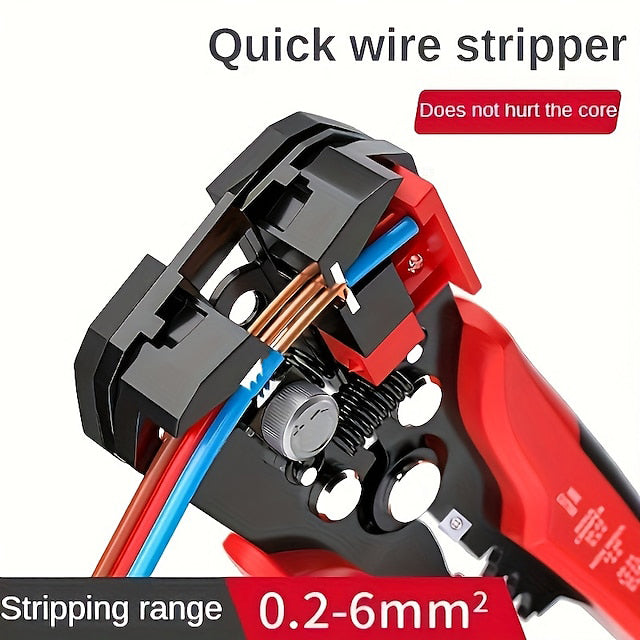 5in1 Cable Crimper Wire Cutter Automatic Stripper Electrical Wire Crimping Stripping Pliers Tool