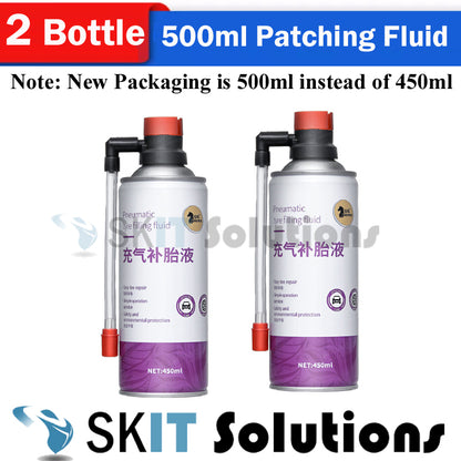 500ml Pneumatic Tyre Filing Patching Fluid Tire Sealer Inflator Spray Repair Puncture Sealant Kit