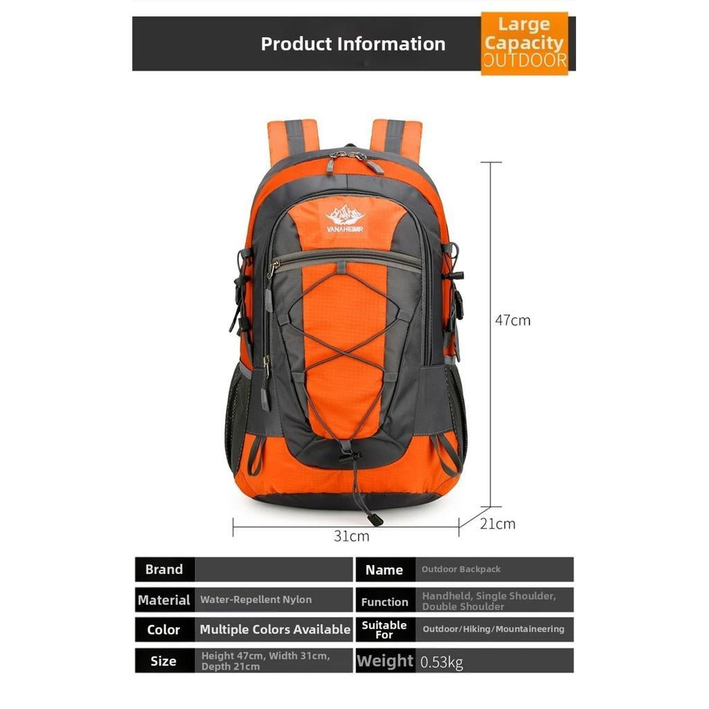 36-55L Hiking Backpack Waterproof Lightweight Large Capacity Outdoor Camping Travel Bag Men Women