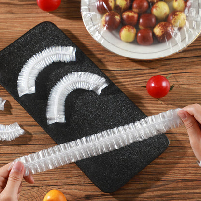 100pcs Elastic Food Covers Reusable Disposable Stretch Lids Bowl Plate Wraps Fresh-Keeping Seal