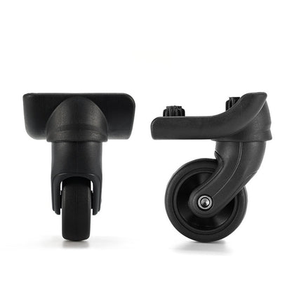 4PCS Set Universal Travel Suitcase Replacement Wheels 360° Swivel Dual Roller Silent Luggage Parts