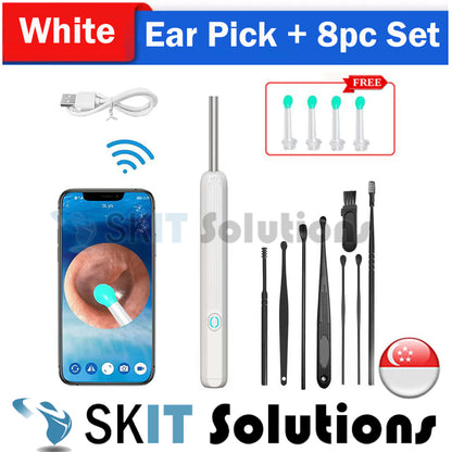 Wireless Ear Wax Removal Cleaner Intelligent Visual Ear Spoon Camera HD Video Otoscope Earwax Cleaning Endoscope Earpick