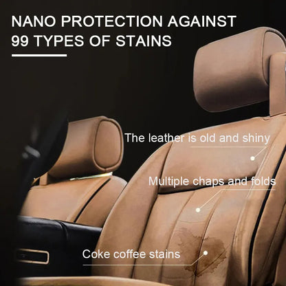 Car Plastic Restorer Leather Repair Spray Dashboard Trim Vinyl Rubber Cleaner Polish Shine Protect