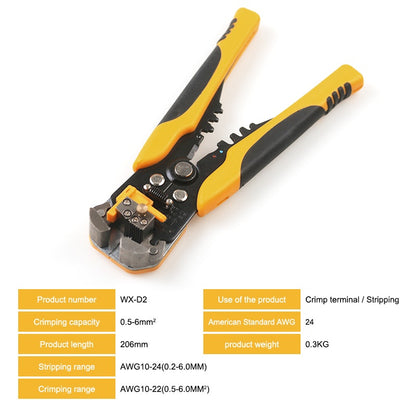5in1 Cable Crimper Wire Cutter Automatic Stripper Electrical Wire Crimping Stripping Pliers Tool