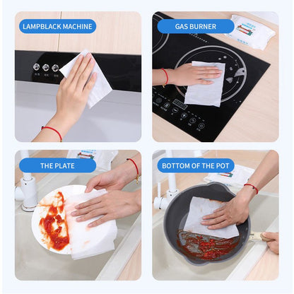 80s Kitchen Wipes Heavy Grease Oil Removal Large Thick Sheet Antibacterial Home Stove Sink Essential