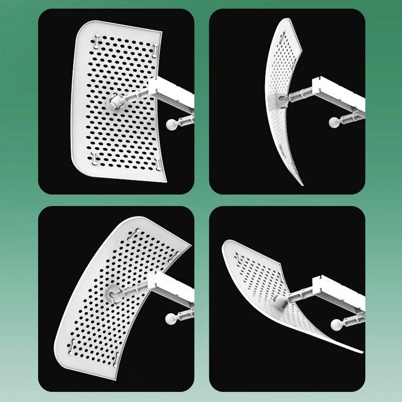 8 Leaf Air Conditioner Wind Deflector Anti Direct Blowing Adjustable Aircon Shield AC Windshield