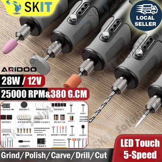 Mini Cordless 12V Drill Grinder Engraving Pen Power Tool for Jewelry Wood Glass Cutting Polishing