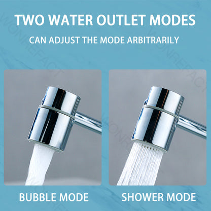 1080° Rotating Brass Bathroom Faucet Extender 2 Mode Water Saving Basin Sink Aerator Filter Nozzle