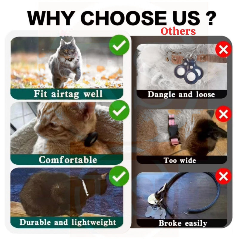 Cat Tracker Collar Holder Compatible with AirTag