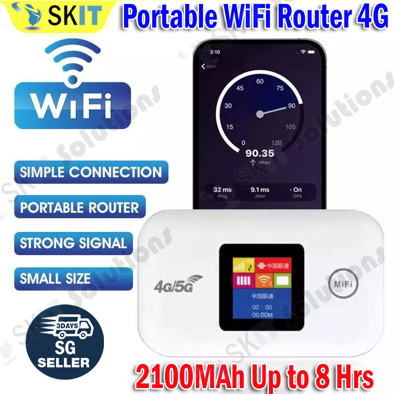 Portable 4G WiFi Router MF880 150Mbps LTE SIM Card Mobile Hotspot Mini ...