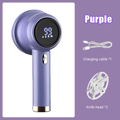 【SKIT】Fabric Shaver Defuzzer Electric Lint Remover Rechargeable USB Sweater Shaver Hair Ball Trimmer