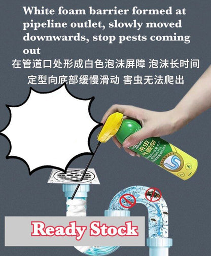 Sewer Pipe Drain Insecticide Spray Pest Control Cockroach Repellent Bathroom Kitchen Bug Removal Fly