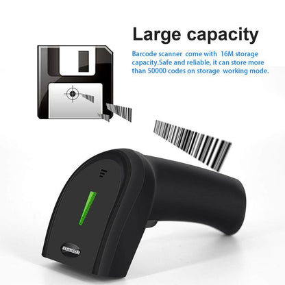 Symcode 1D/2D/QR Barcode Wired/2.4GHz Wireless/Bluetooth Scanner Handheld Laser Scan Screen Bar Code Reader