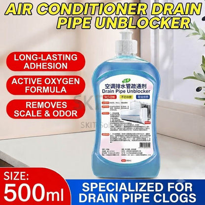 500/1500/2500ml Aircon Drain Pipe Cleaner AC Choke Remover Slime Algae Jelly Gel Dissolver PVC Hose