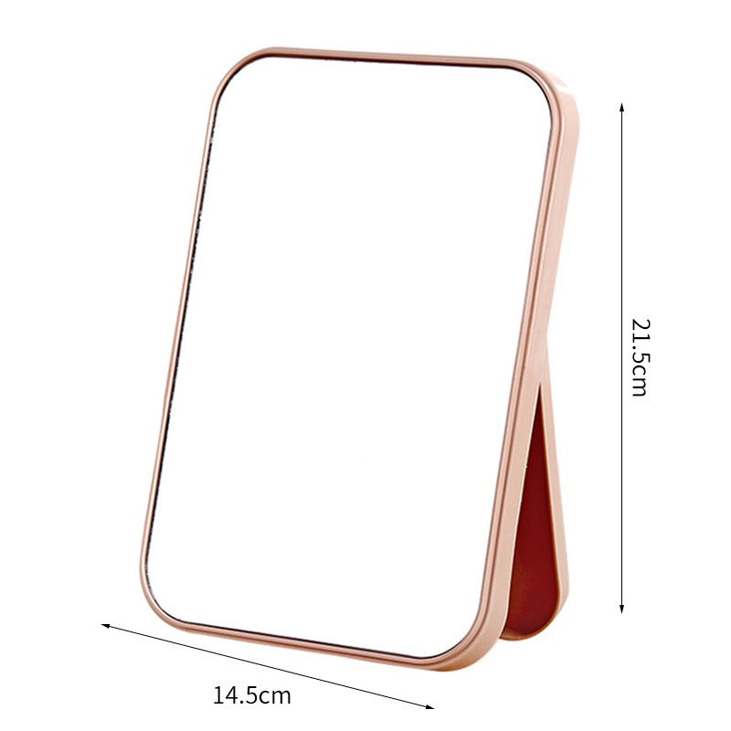 Foldable Desktop Makeup Mirror Portable Student Stand Cosmetic Light Weight Vanity Accessories