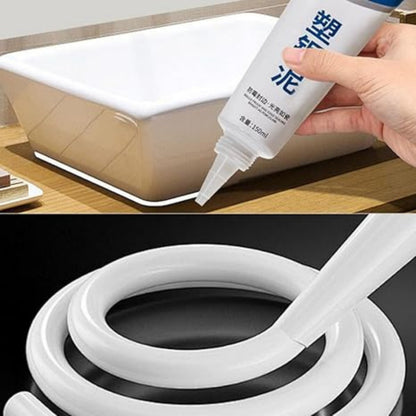 150ML Silicone Sealant FREE 10 Gifts Tile Grout Repair Kit Waterproof Anti Fungal Mould Proof White