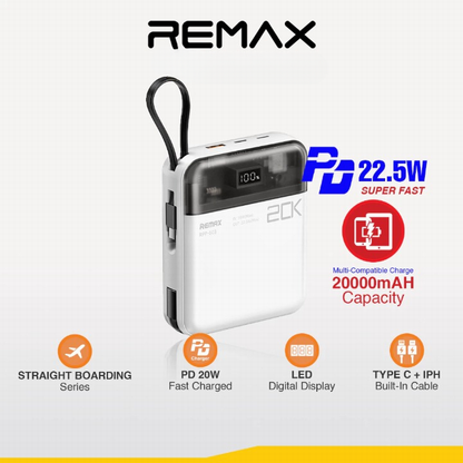 [CCC Certified] REMAX RPP-602 10000mAh / RPP-603 20000mAh Power Bank PD20W + QC22.5W Fast Charging 3C LOGO PowerBank