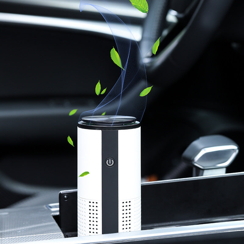 Portable Wireless Mini Car Air Purifier HEPA Filter Negative Ioniser Ion Cleaner Bacteria Dust