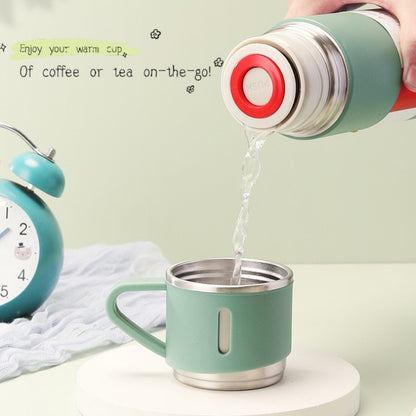 3in1 Thermal Flask Gift Set 500ml SUS304 Vacuum Insulated Water Bottle 3 Cups Christmas Corporate