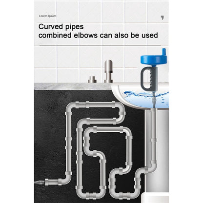 Plumbing Auger Drain Snake Clog Remover Tool Pipe Cleaner Plunger Toilet Kitchen Sewer Declogger