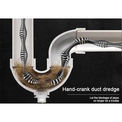 Plumbing Auger Drain Snake Clog Remover Tool Pipe Cleaner Plunger Toilet Kitchen Sewer Declogger