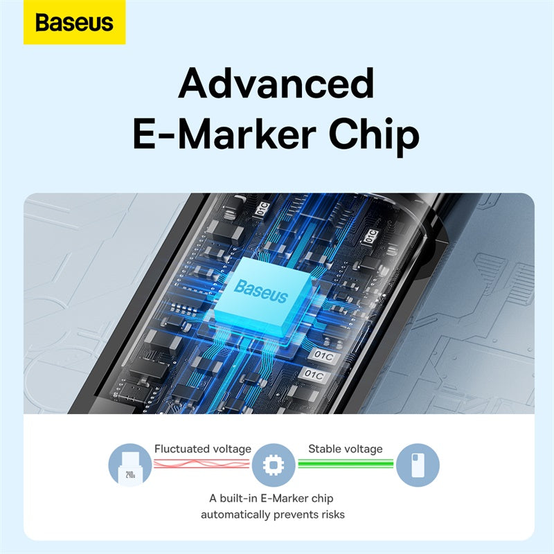 Baseus PD 3.1 240W / 100W Tungsten Gold Fast Charging Type-C to Type-C Data Cable Charger Quick Charge PD3.1 (1m/2m/3m)