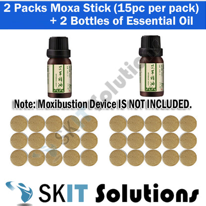Portable Heated Moxibustion Massage Device Scraping Bianstone Gua Sha Cupping Body Tool Moxa Stick