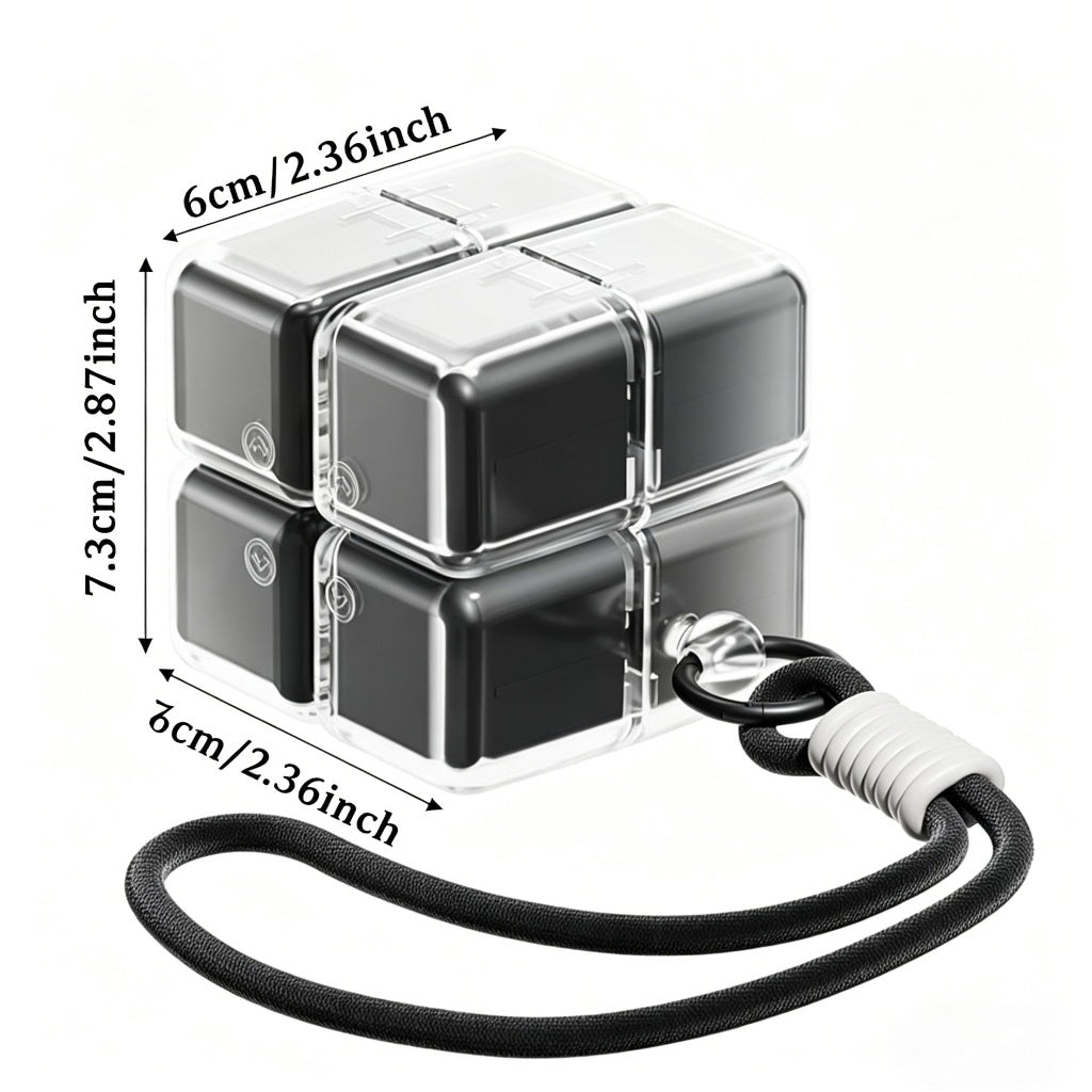 Portable Magnetic 8 Compartment Pill Organizer Case Waterproof Medicine Storage Box with Lanyard