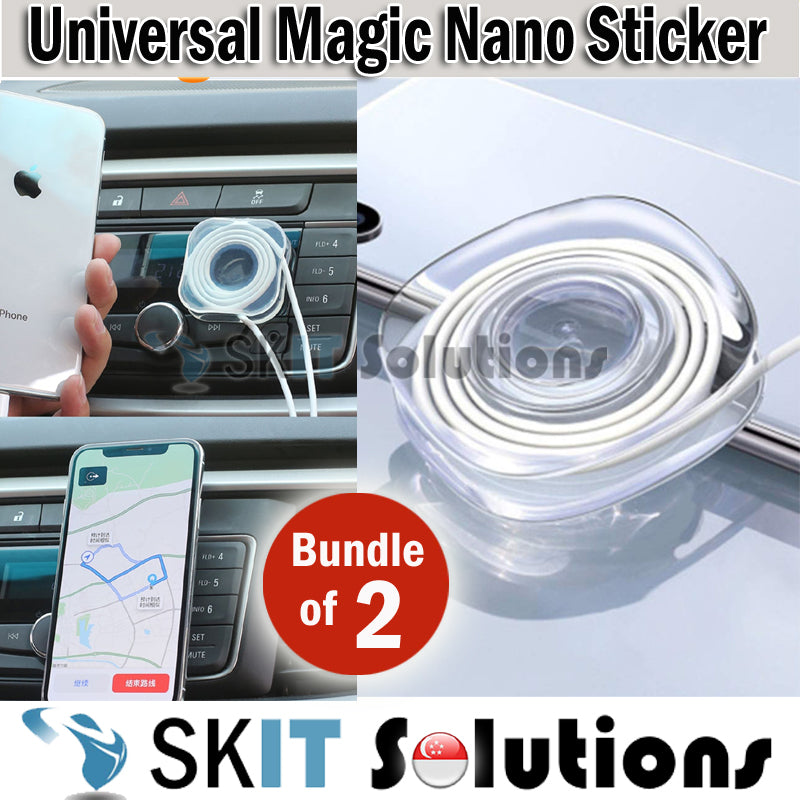 Nano Sticker Car Mobile Phone Holder Silicone Gel Nano Stickers Rubber Pad Suction ...