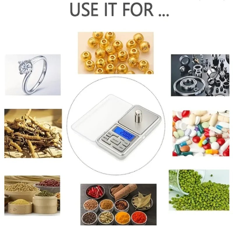 Mini Digital Pocket Weighing Scale 0.01g 0.1g Precision Jewelry Kitchen Herb Powder Gram Scale LCD