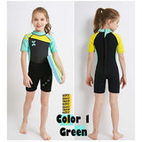 KIDS Thick Swimsuit ★ WS-18813 Short Sleeve Swimming Costume Wear Suit Diving ★ Swim Clothes Boy and Girl