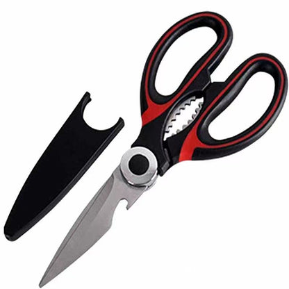 All in One Multi Purpose Kitchen Scissors Cutter Ultra Sharp Heavy Duty Stainless Steel Cut Chicken Bone Shears Tool