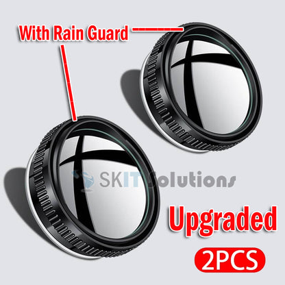 2Pcs RearView Blind Spot Mirror Car Traffic Rear View Wide Angle Parking Assitant Convex Blindspot