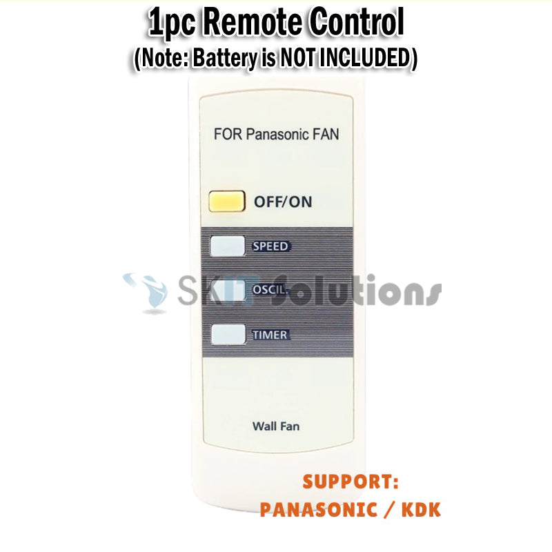 Replacement Remote Control for Panasonic KDK Wall Fan Ceiling Fan Living Fan OEM Wireless Controller