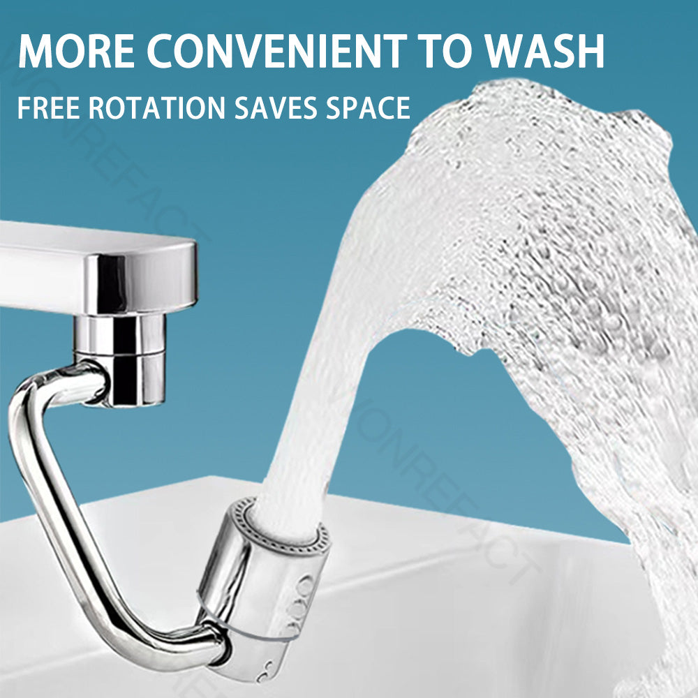 1080° Rotating Brass Bathroom Faucet Extender 2 Mode Water Saving Basin Sink Aerator Filter Nozzle