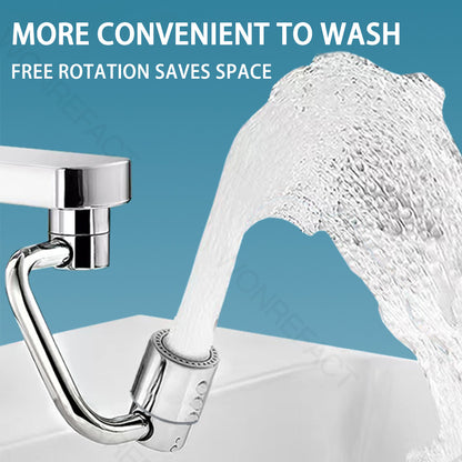 1080° Rotating Brass Bathroom Faucet Extender 2 Mode Water Saving Basin Sink Aerator Filter Nozzle